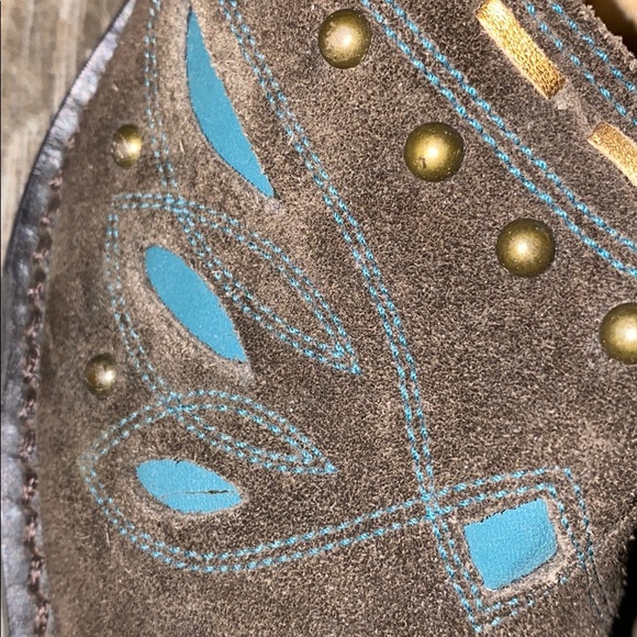 Cole Haan Morgan Suede Studded Mules - Picture 10 of 14